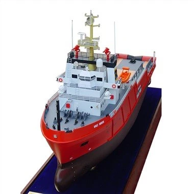 Replika modelskib til skibsværft display